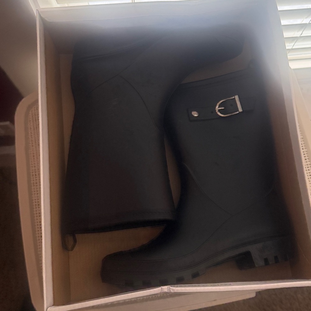 Capelli of New York Black Winter Rain Boots